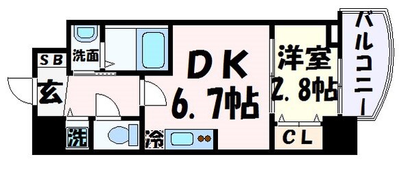 元町駅 徒歩5分 12階の物件間取画像